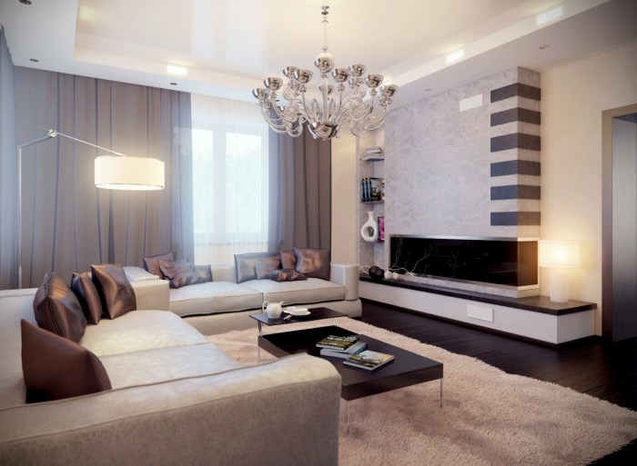 How to decorate a living room modern style