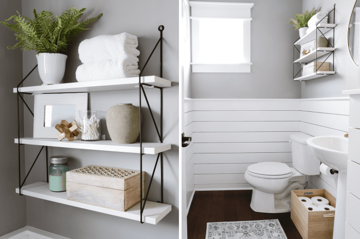 How to decorate a very small powder room