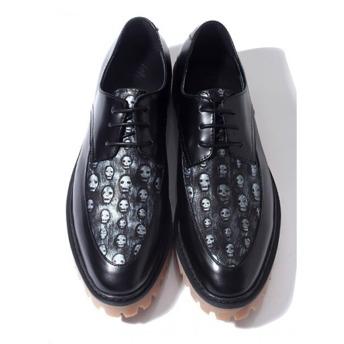 Mens skull dress shoes