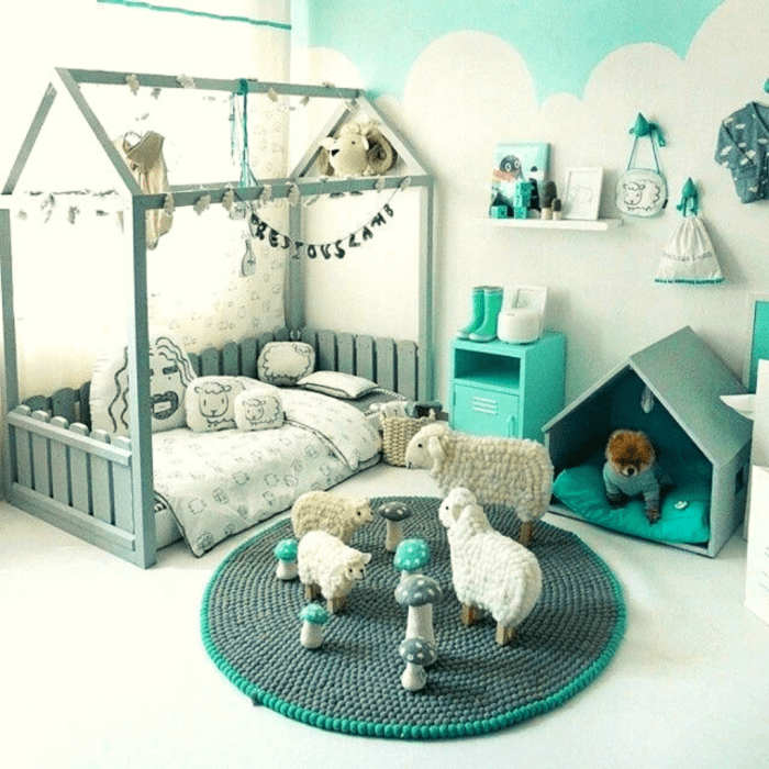 How to decorate a boys room with dogs