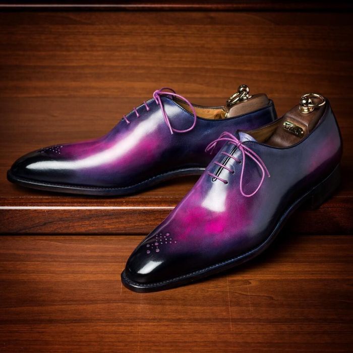 Mens light purple dress shoes